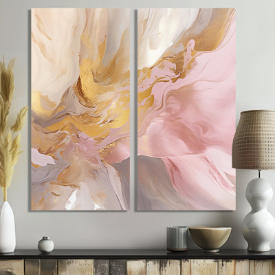 Wellington - rose, reproduction d'art sur toile