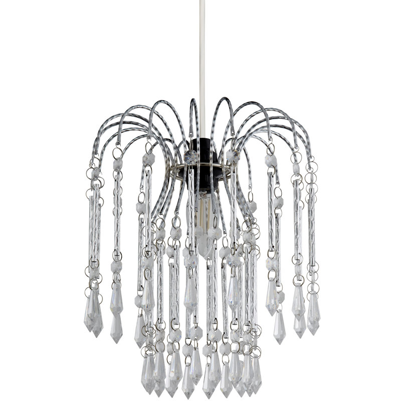 27.5cm H Plastic Novelty Pendant Shade ( Screw On ) in Clear