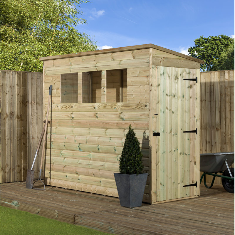 3 Ft. W x 8 Ft. D Shiplap Pent Wooden Shed