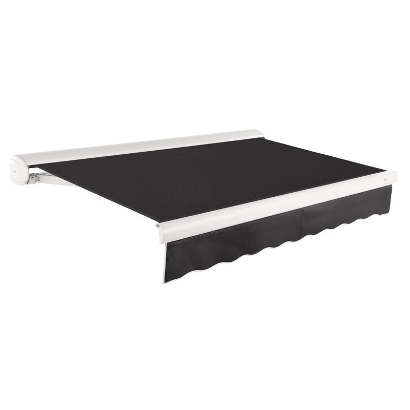 Auvent rétractable avec cassette Awntech Key West, Noir, H 9,38 po x l 10 po x P 8 po, Côté droit