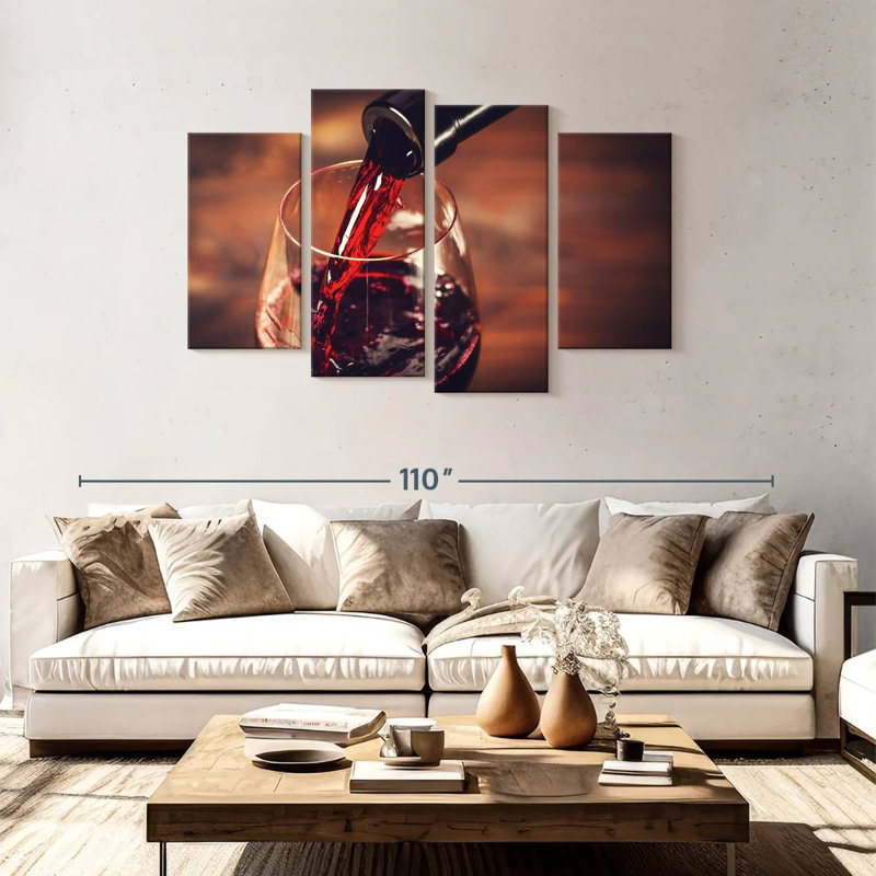 Dégustation de vin rouge Yarlin, H 48 po x l 75 po