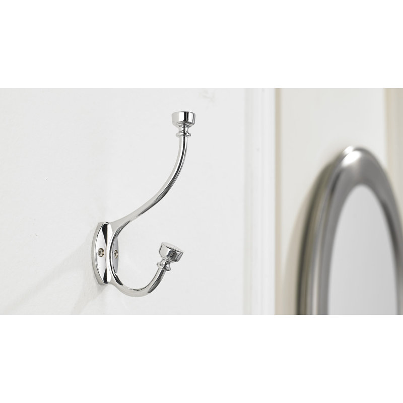 Classic Metal Wall Hook, Chrome