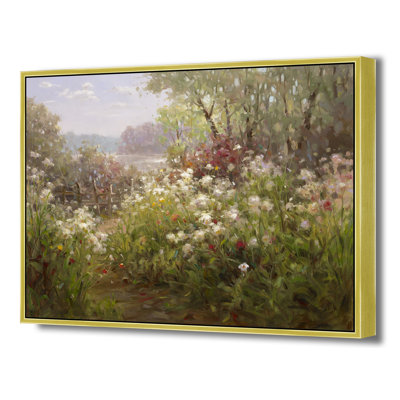 Wildflowers By The Fence Print