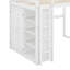 Lit mezzanine double avec garde-robe, tablettes et éclairage à DEL-933831823