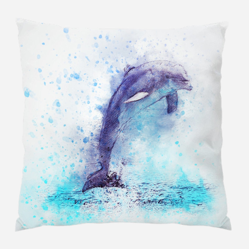 Coussin pour dauphin Kyrie, Microsuède, Intérieur