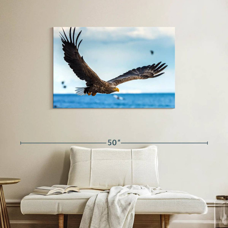 Eagle In Flight, 26" H x 39" W