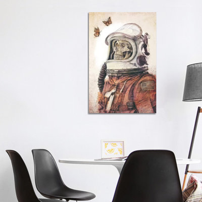 Butterflies In Space by Mike Koubou - Wrapped Canvas Print