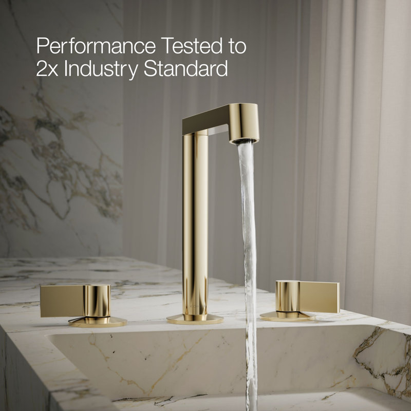 Components™ Bathroom Sink Spout with Row Design, Gold