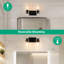 Éclairage pour meuble-lavabo 2 lumières Obdulio-1555415096