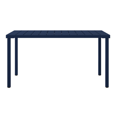 59"×35.4" Outdoor Metal Rectangular Dining Table