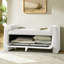 Banc de rangement avec cadre en bois robuste Albira-1865605955