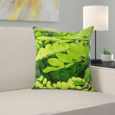 Floral Microsuede Throw Pillow