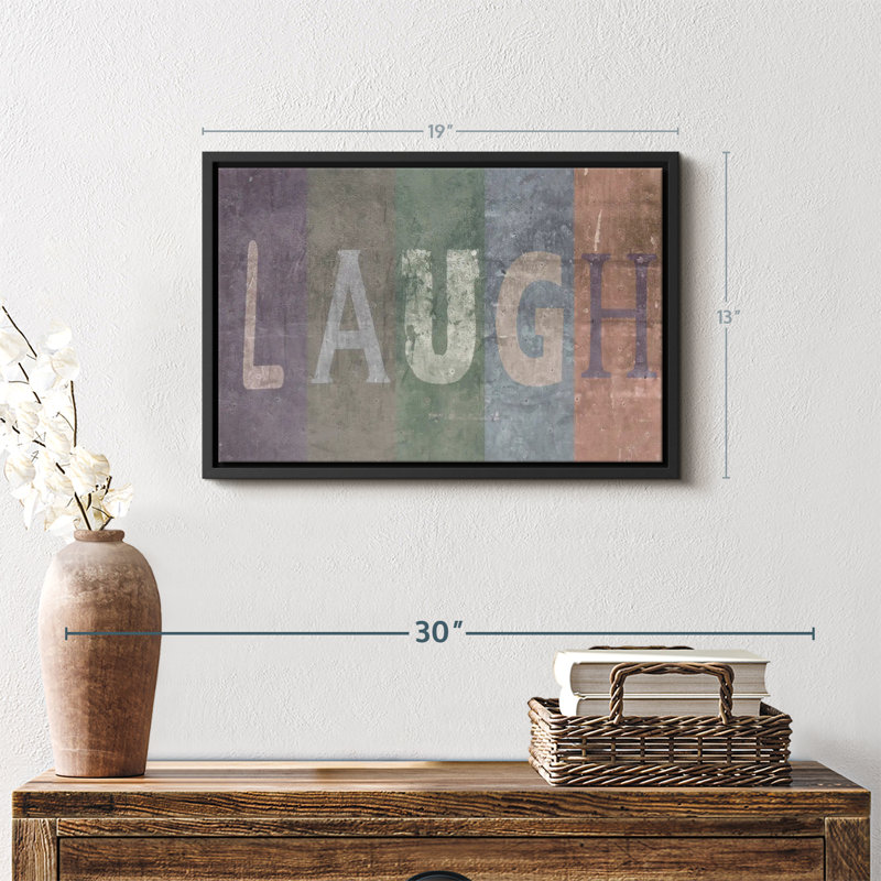 " Laugh Canvas Print ", 13" H x 19" W