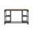 Rhem Industrial Solid Wood Desk With Shelves