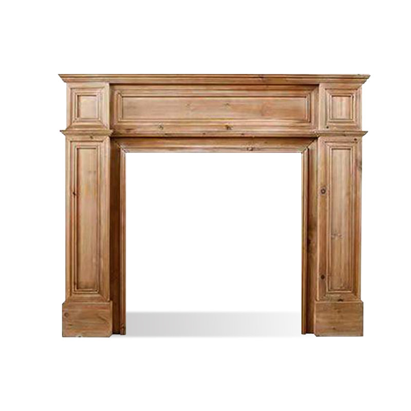 Burlywood Manufactured Wood Freestanding Fireplace, 43.31 " H  x 39.37" W x 7.87" D, Burlywood