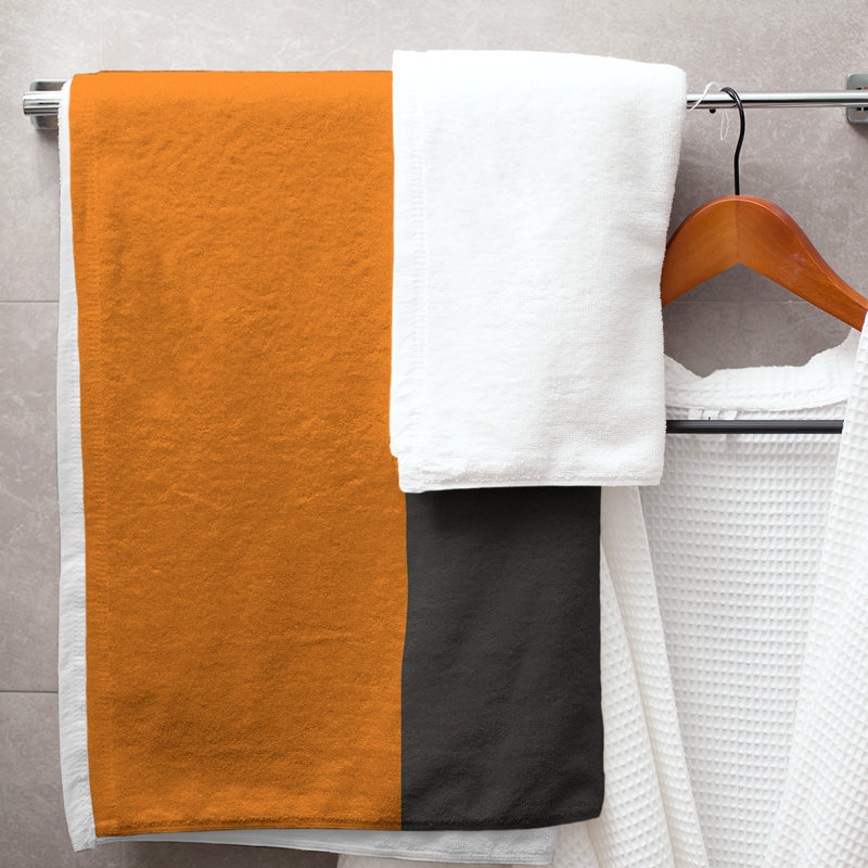 Microfiber Bath Towel, Tennessee Red Football Orange/Graphite/Red