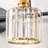 Gjystina 3-Light Dimmable Gold-Black/Chrome Crystal Vanity Light-2001491335-2004108653