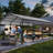 1220 Ft Galvanized Steel Roof Metal Carport - Stable Outdoor Storage Gray With Ample Room For Vehicle