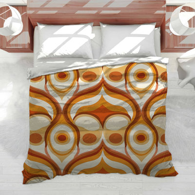 Retro Bedding Pattern Comforter Mid Century Modern