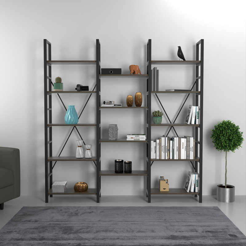 Bookcase, Black/Brown
