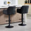 Adjustable Bar Stools with Armrests and Matte Base for Kitchen Island-117531048