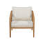 Fauteuil club d'extérieur en bois d'acacia Westin (ensemble de 2)