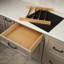 Rev-A-Shelf Utensil Insert, Black Accents, Walnut, 19.25 in., 4WUTCC-WN-24MB-1-137537495