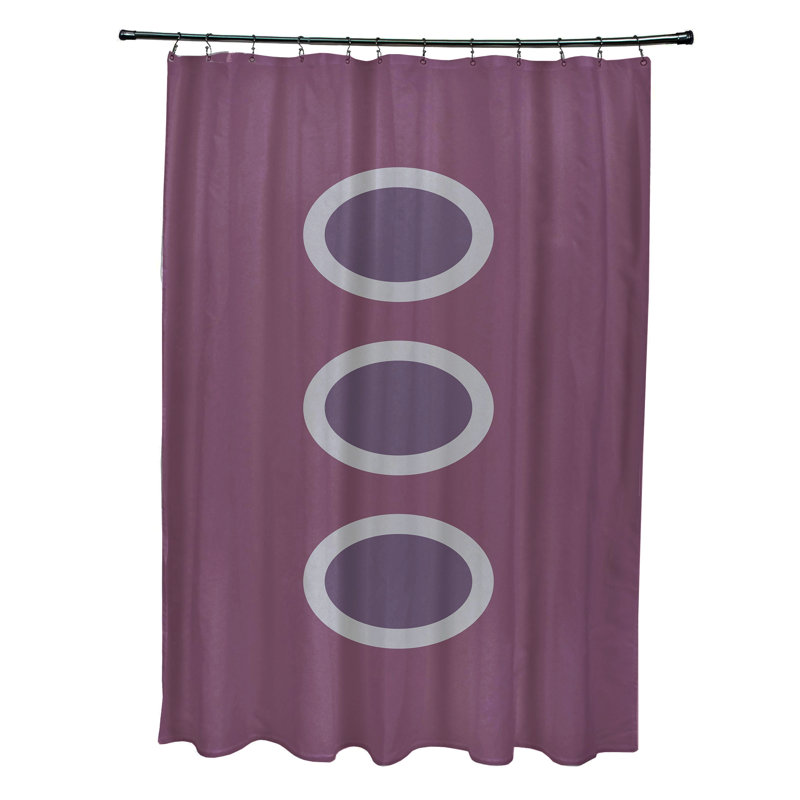 Rideau de douche simple Ashcraft, Mauve