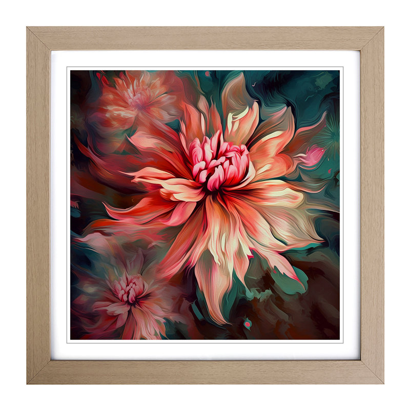 Single Picture Frame Print on Wood, Oak