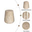 Table d'appoint d'extérieur sculptée Cleme-1327700926