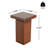 Walnut Wood Square End Table