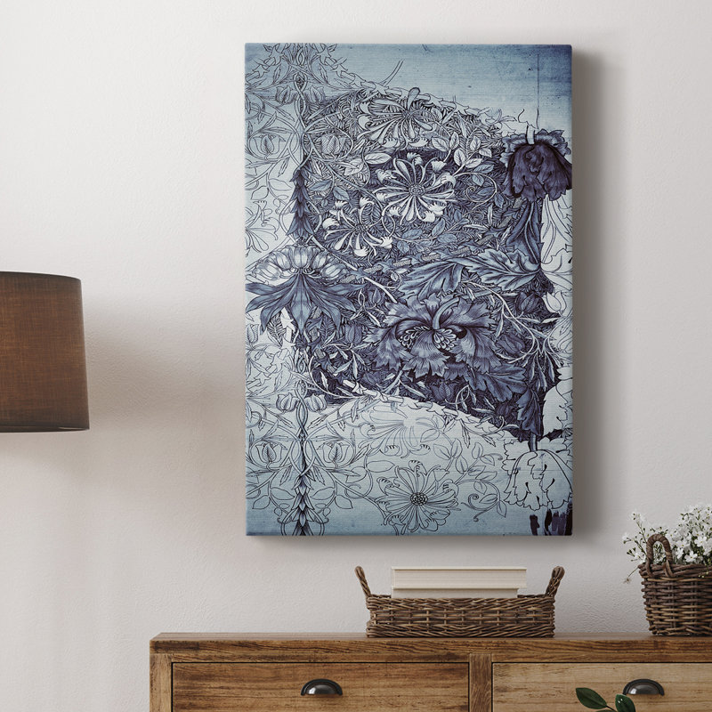 Imprimé abstrait rétro CLX - galerie Cavas, H 18 po x l 12 po