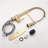 Brushed Gold Kitchen Faucet With Pull-Down - Scratch Proof Finish, 9.05" Reach, 1.8Gpm Flow , Spout, Rate