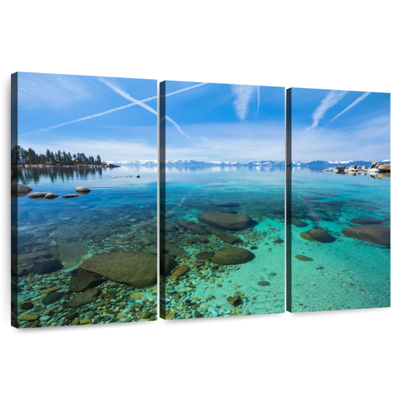Alvord Lake Tahoe Shallow Waters, H 32 po x l 50 po
