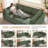 6-Piece Corduroy Upholstered Modular Sectional Sofa With Ottoman-2081194276