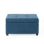 Bleu marine moderne avec motif gaufré et espace de rangement contemporain avec capitonnage délicat
