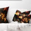 Coussin lombaire floral à fleur brillante
