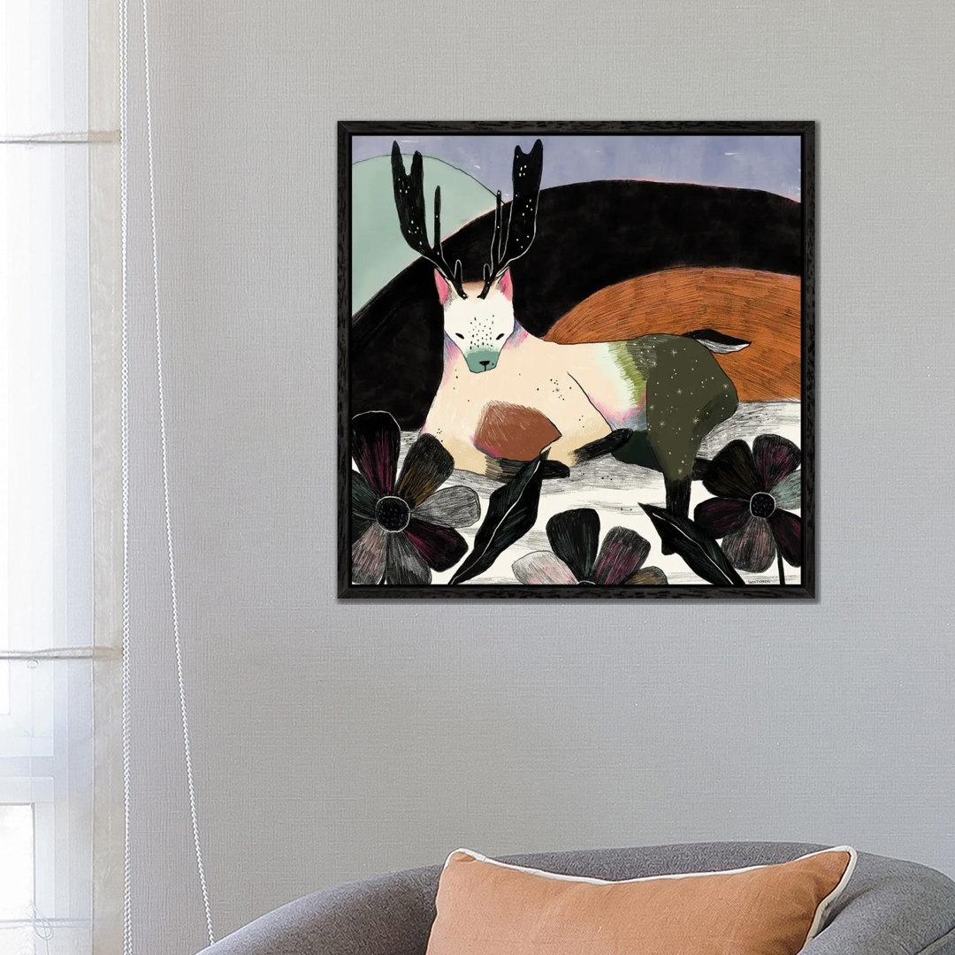 Deer Wolf von Sweet Omens - Galerie-verpackte Leinwand Giclée