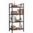 4 Tiers Bookshelf, Classical Book Shelf, Tall Display Shelves In Living Room/Home/Office, Storage Organizer For Cds/Books/Movies-17806869