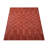 Geometric Hand-Knotted Loom Silk Rust Colour, Area Rugs-1331537061