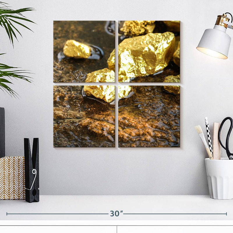 Alvord Gold Chunks, 18'' H x 18'' W