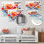 Vibrant Poppies II - décoration murale florale en métal-1847474101