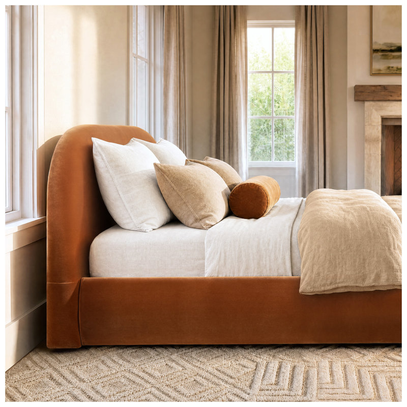 Lit plateforme tapissier Archie Puffy