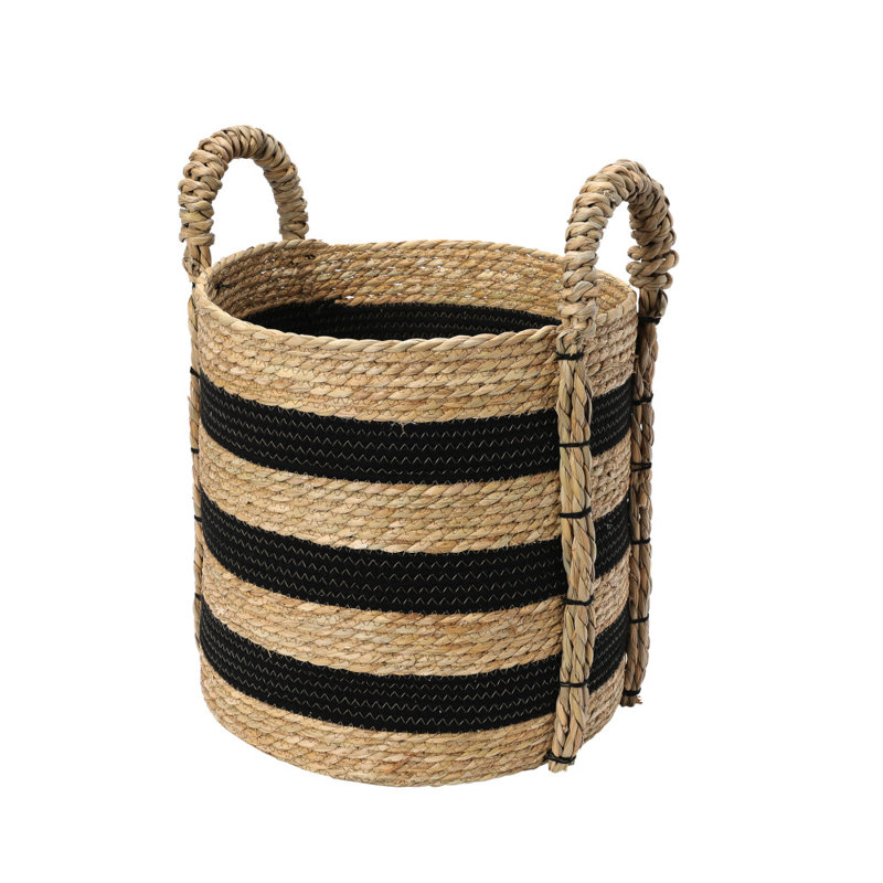 Organisateur de rangement de panier tressé à la main