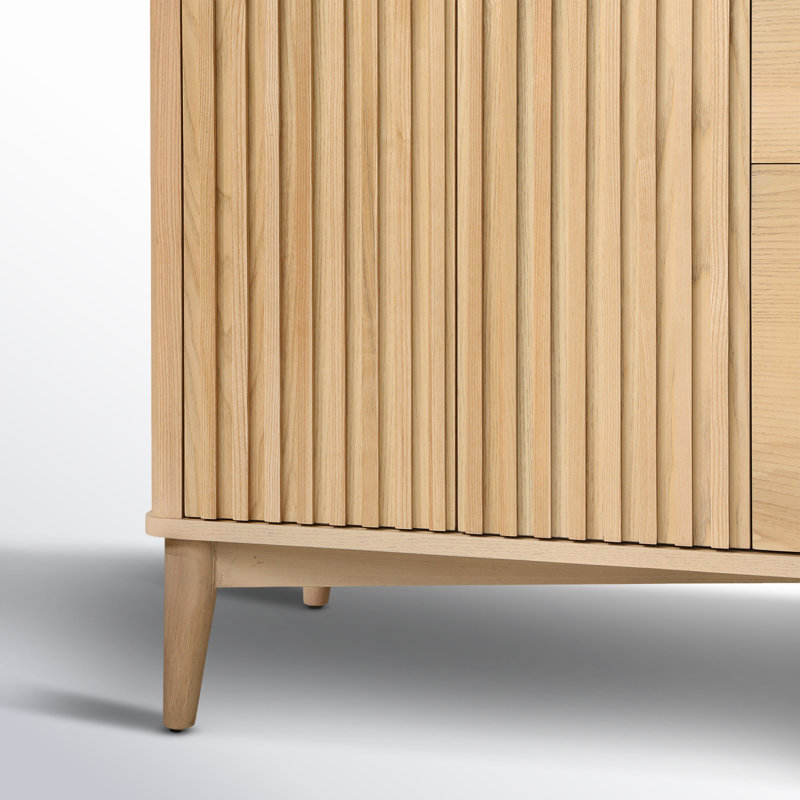 Meuble-lavabo double 60 po Gabi, Bois de frêne rustique