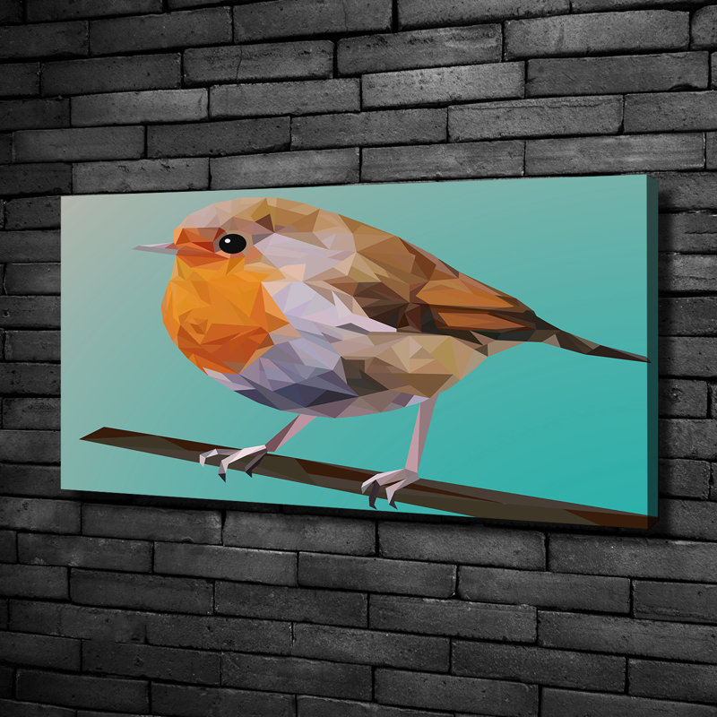 Robin'S Bird - Wrapped Canvas Print