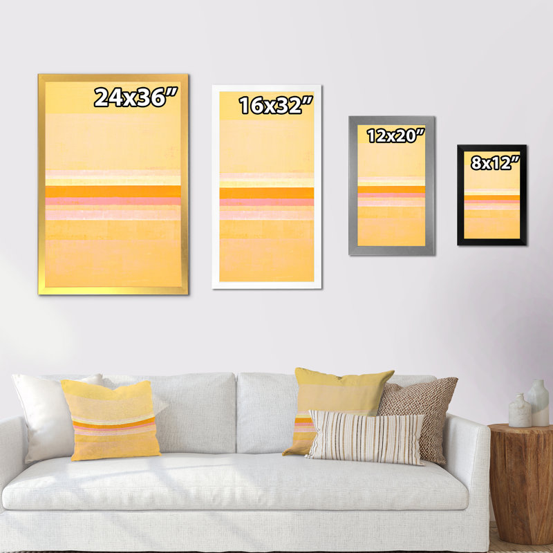 «Rose and Orange Abstract Art III», reproduction d'art moderne et contemporaine sur toile, H 20 po x l 12 po x P 1 po