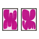 Magenta Butterfly. Set Of 2 Print by StudioM