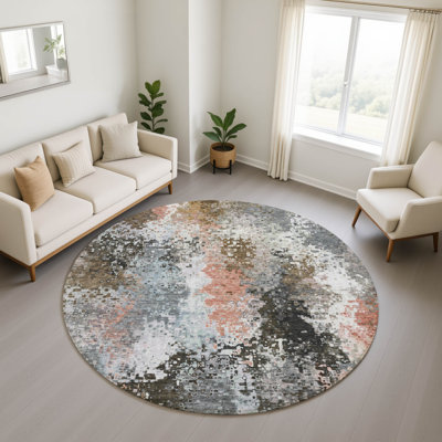 Tapis abstrait lavable à la machine de qualité supérieure Mayfield AMF2242