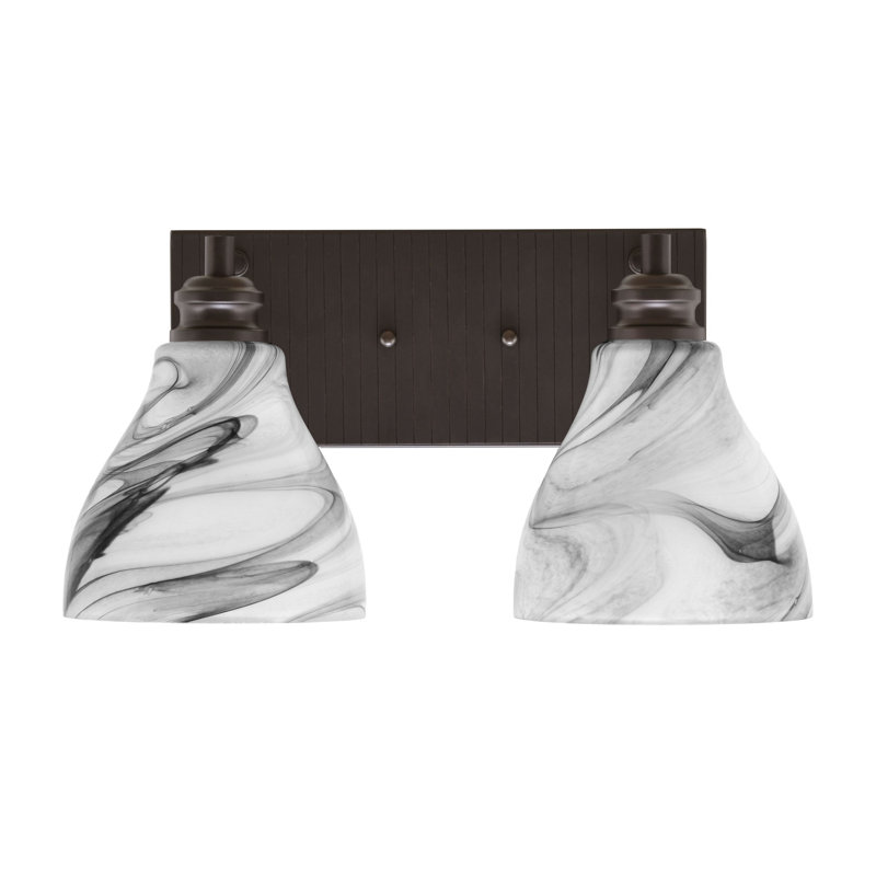 Éclairage pour meuble-lavabo à 2 lumières Gulkis, Espresso